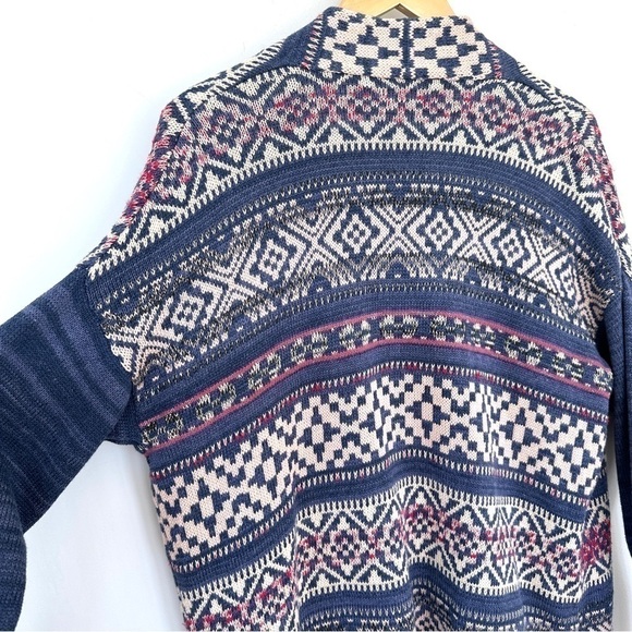 Chaps open cardigan, oversized fit  with dolman cut sleeves, cotton blend - Picture 8 of 10